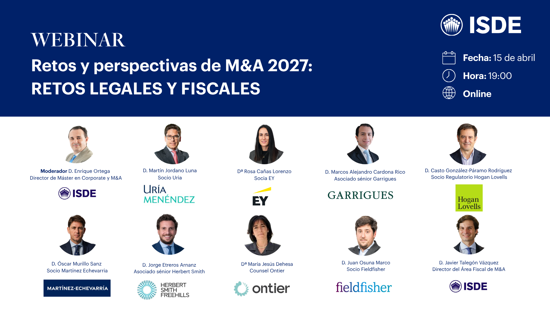 Retos y perspectivas de M&A 2027: retos legales y fiscales